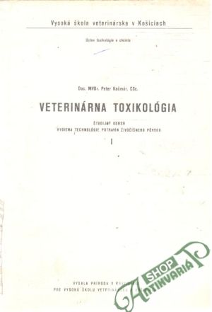 Obal knihy Veterinárna toxikológia 
