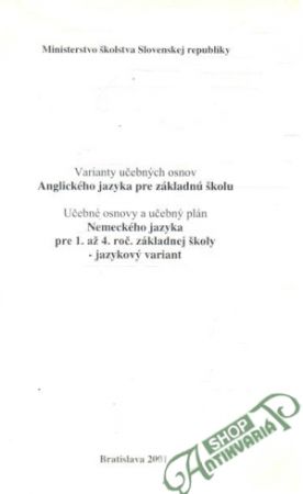 Obal knihy Varianty učebných osnov Anglického jazyka pre ZŠ