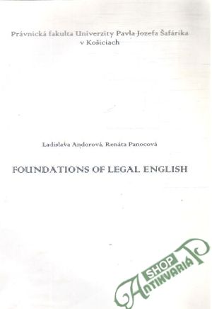 Obal knihy Foundations of legal english