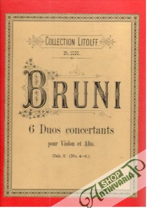 Obal knihy Bruni - 6 Duos concertants pour Violon en Alto Cah.2
