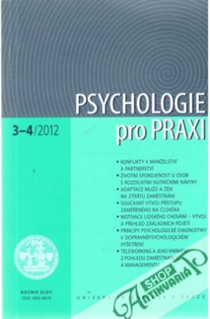 Obal knihy Psychologie pro praxi 3-4/2012