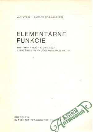 Obal knihy Elementárne funkcie