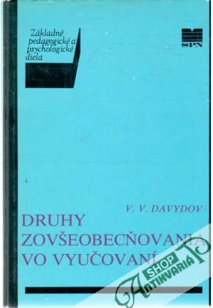 Druhy zovšeobecňovania vo vyučovaní - Davydov V.V.