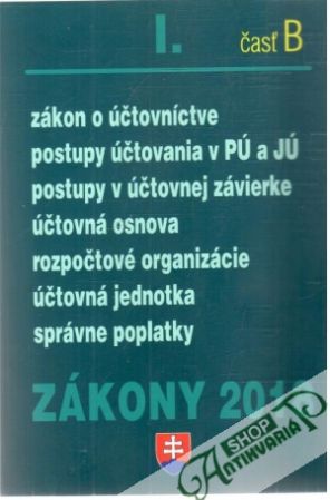 Obal knihy Zákony 2018 I. časť B