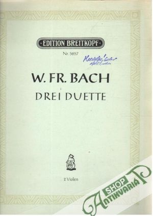 Obal knihy Drei Duette 2 Violen