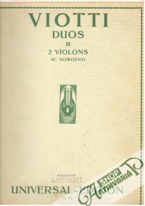 Obal knihy Duos III - 2 Violons