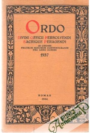 Obal knihy Ordo divini officii persolvendi peragendi