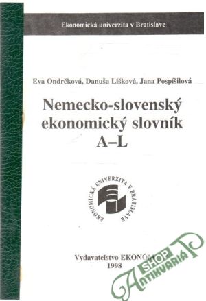 Obal knihy Nemecko - slovenský ekonomický slovník A-L