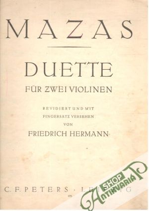 Obal knihy Duette für zwei Violinen