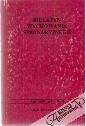 Obal knihy Biuletyn wychowania seminaryjnego