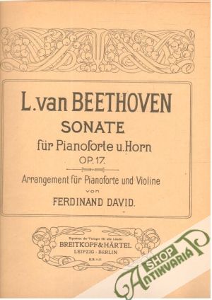 Obal knihy Sonate für Pianoforte u.Horn Op.17