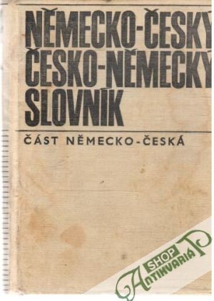 Obal knihy Německo - český a česko - německý slovník