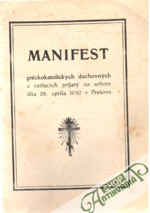 Manifest gréckokatolíckych duchovných a veriacich - Kolektív autorov