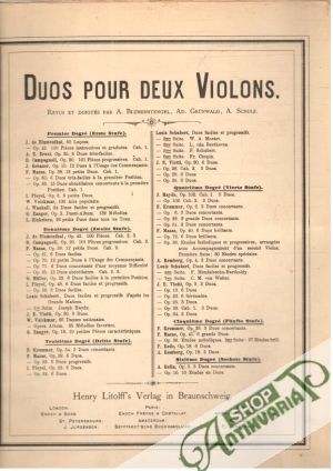 Obal knihy Duos pour deux violons