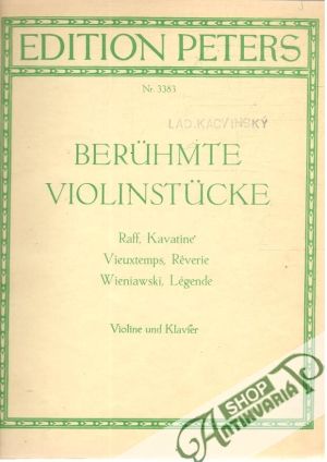 Obal knihy Berühmte Violinstücke