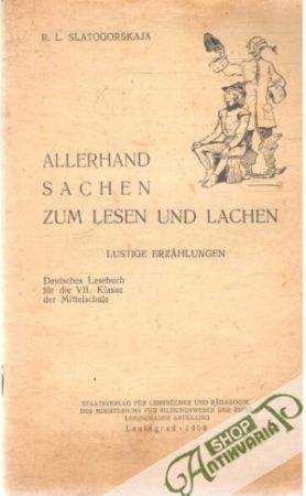 Obal knihy Allerhand Sachen zum lesen und lachen