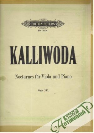 Obal knihy Nocturnes fur viola und piano