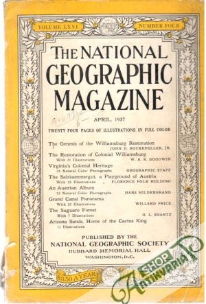 Obal knihy The national geographic magazine 4/1937
