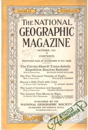 Obal knihy The national geographic magazine 10/1931