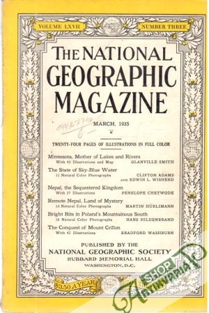 Obal knihy The national geographic magazine 3/1935