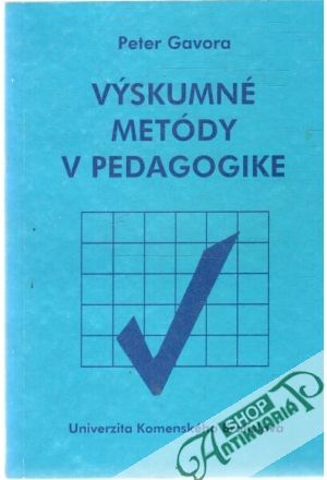 Obal knihy Výskumné metódy v pedagogike