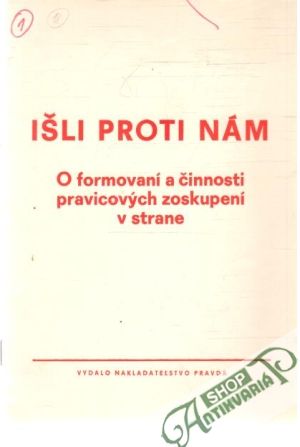 Obal knihy Išli proti nám