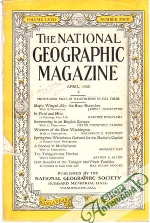 Obal knihy The national geographic magazine 4/1935