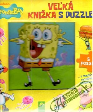 Obal knihy Veľká knižka s puzzle Spongebob