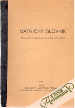 Matričný slovník - Kolektív autorov