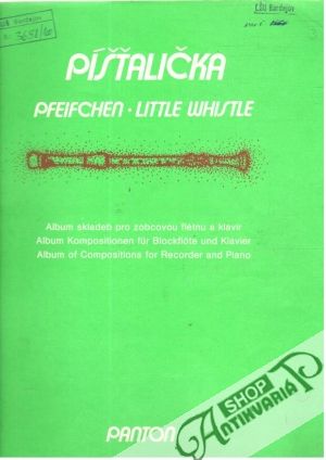 Obal knihy Píšťalička: Album skladeb pro zobcovou flétnu a klavír