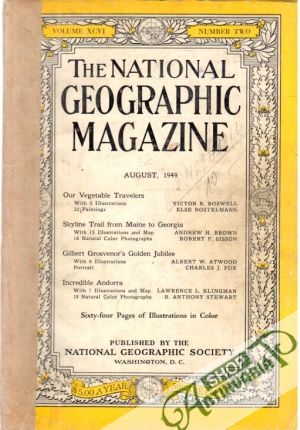 Obal knihy The national geographic magazine 8/1949