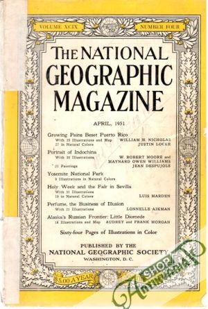 Obal knihy The national geographic magazine 4/1951