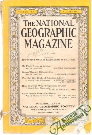 Obal knihy The national geographic magazine 7/1936