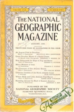 Obal knihy The national geographic magazine 8/1936