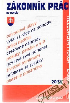 Obal knihy Zákonník práce po novele 2018