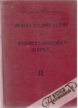Új magyar - szlovák szótár, Maďarsko - Slovenský slovník II. - Orbán
