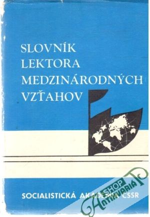 Obal knihy Slovník lektora medzinárodných vzťahov I-II