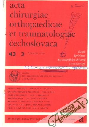 Obal knihy Acta chirurgiae orthopaedicae et traumatologiae čechoslovaca 3/1976