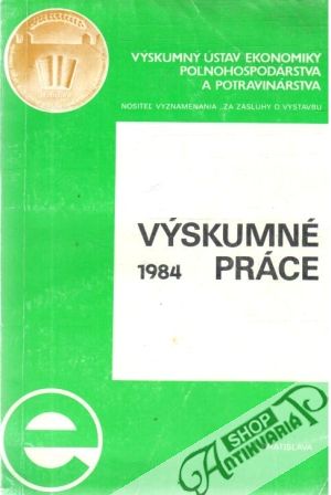 Obal knihy Výskumné práce 1984