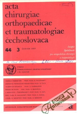 Obal knihy Acta chirurgiae orthopaedicae et traumatologiae čechoslovaca 3/1977