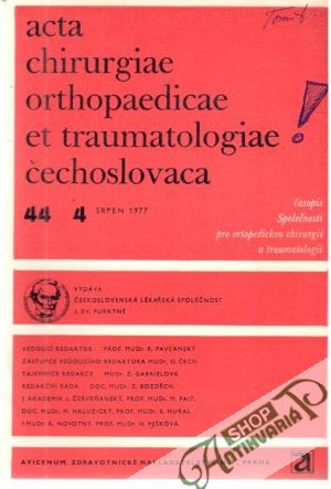 Obal knihy Acta chirurgiae orthopaedicae et traumatologiae čechoslovaca 4/1977