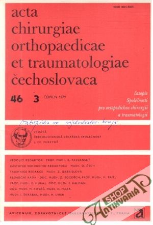 Obal knihy Acta chirurgiae orthopaedicae et traumatologiae čechoslovaca 3/1979
