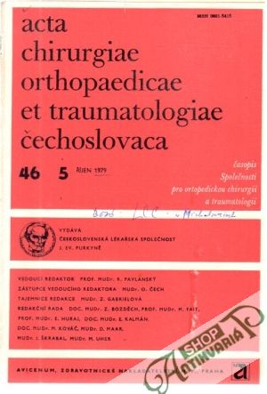 Obal knihy Acta chirurgiae orthopaedicae et traumatologiae čechoslovaca 5/1979