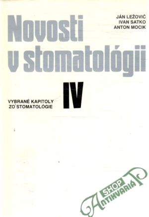Obal knihy Novosti v stomatológii IV.