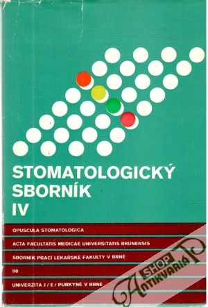 Obal knihy Stomatologický sborník IV.