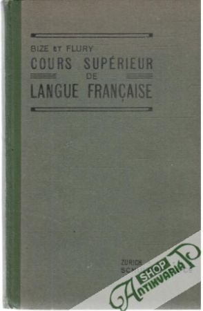 Obal knihy Cours supérieur de langue francaise