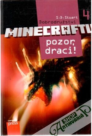 Obal knihy Dobrodružství minecraftu 4. - pozor, draci!
