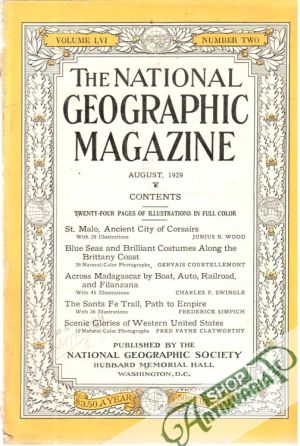 Obal knihy The national geographic magazine 8/1929
