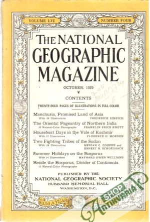 Obal knihy The national geographic magazine 10/1929