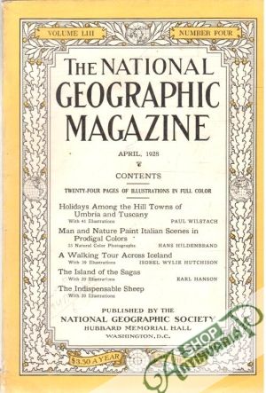 Obal knihy The national geographic magazine 4/1928